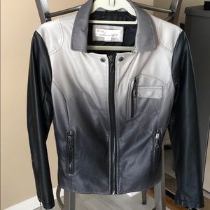 Vegan leather ombré Vintage Havana jacket.